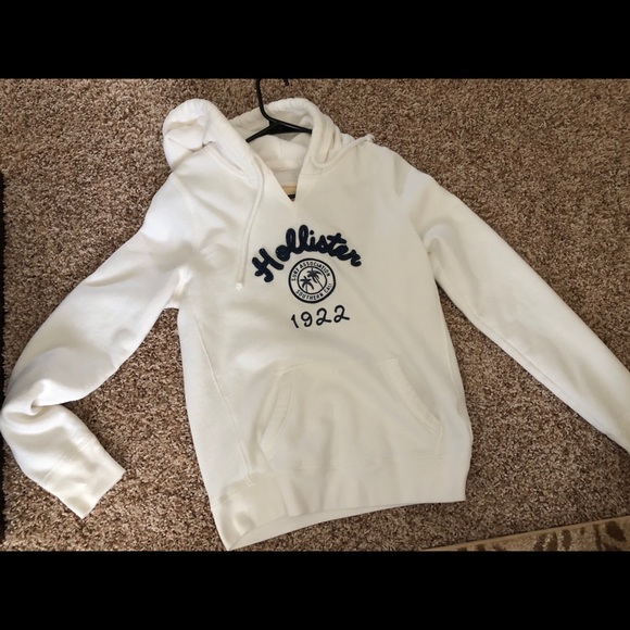 White Hollister Sweatshirt - Picture 1 of 4